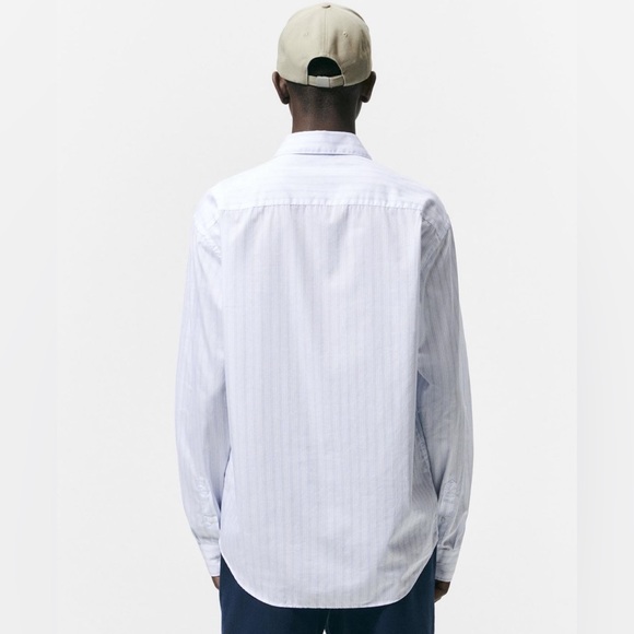 ZARA MAN REGULAR FIT STRIPED BUTTON DOWN - Picture 2 of 5